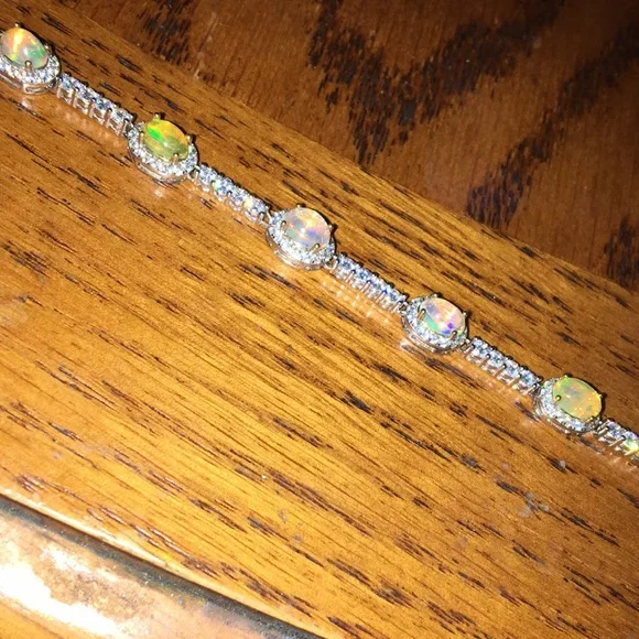 Opal bracelet in 925 - Picture 1 of 3